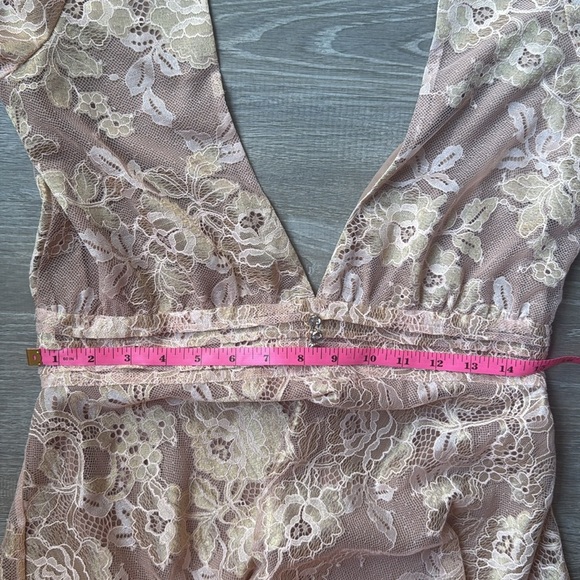 For Love & Lemons Modern Love Dress Rose Gold Large - Picture 12 of 16